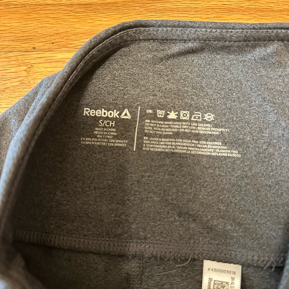 Reebok Women’s Charcoal Leggings with Black Accents - Picture 2 of 4